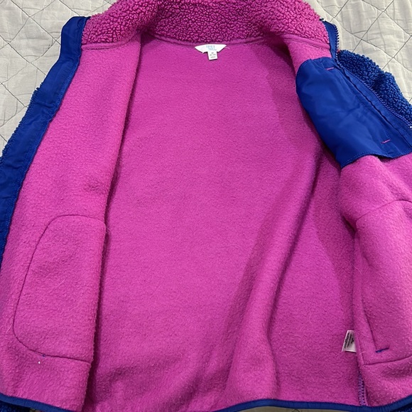 Purple & blue Sherpa jacket - Picture 6 of 7